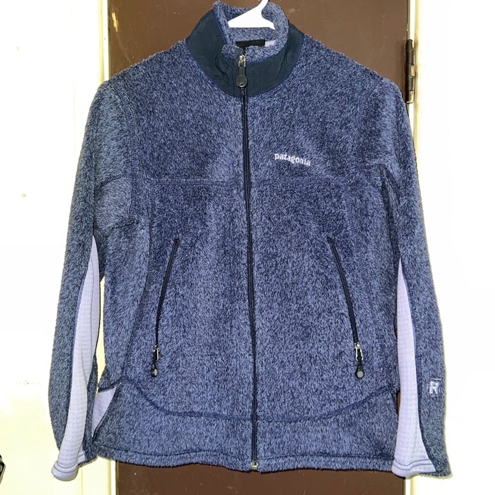 Patagonia Polar tech 
Women's R2® size medium purple and lavender zip up jacket